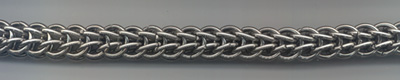 Full Persian chain made of 16 ga (.064) x 5/16 I.D. stainless steel